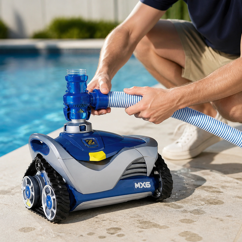 Sun-Resistant ABS & EVA Twist-Lock Pool Cleaner Hose (39 In)