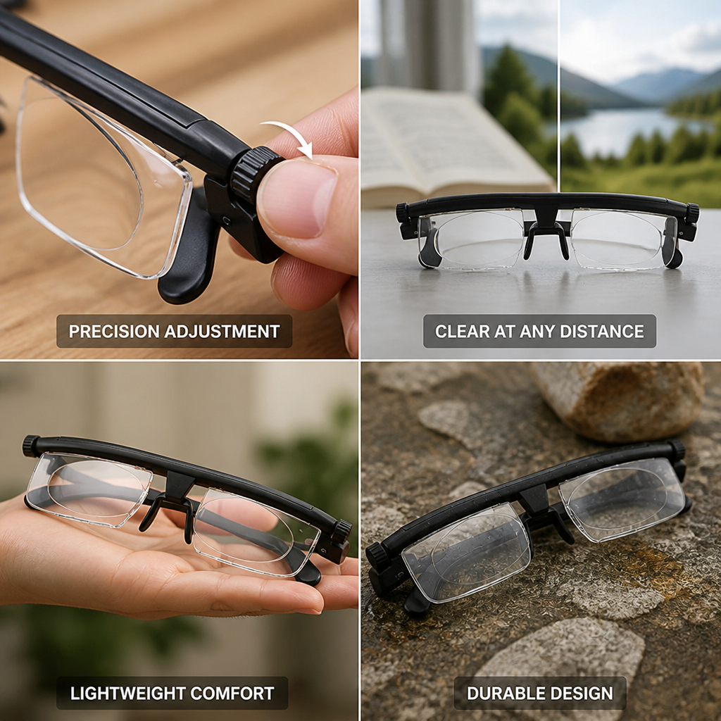 Dual-Lens Adjustable Prescription Glasses