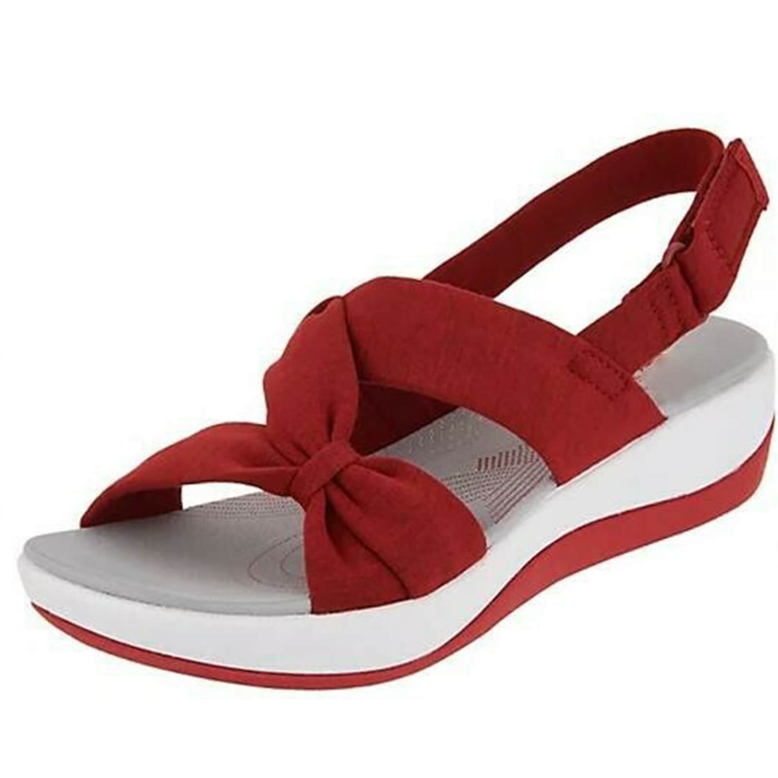 Bow Detail Wedge Sandals for Women