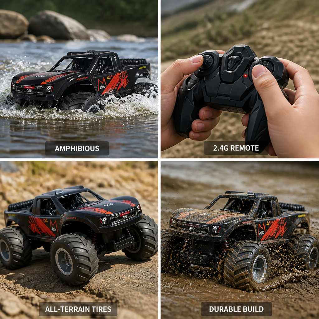 Amphibious Off-Road RC Car (2.4G Remote)
