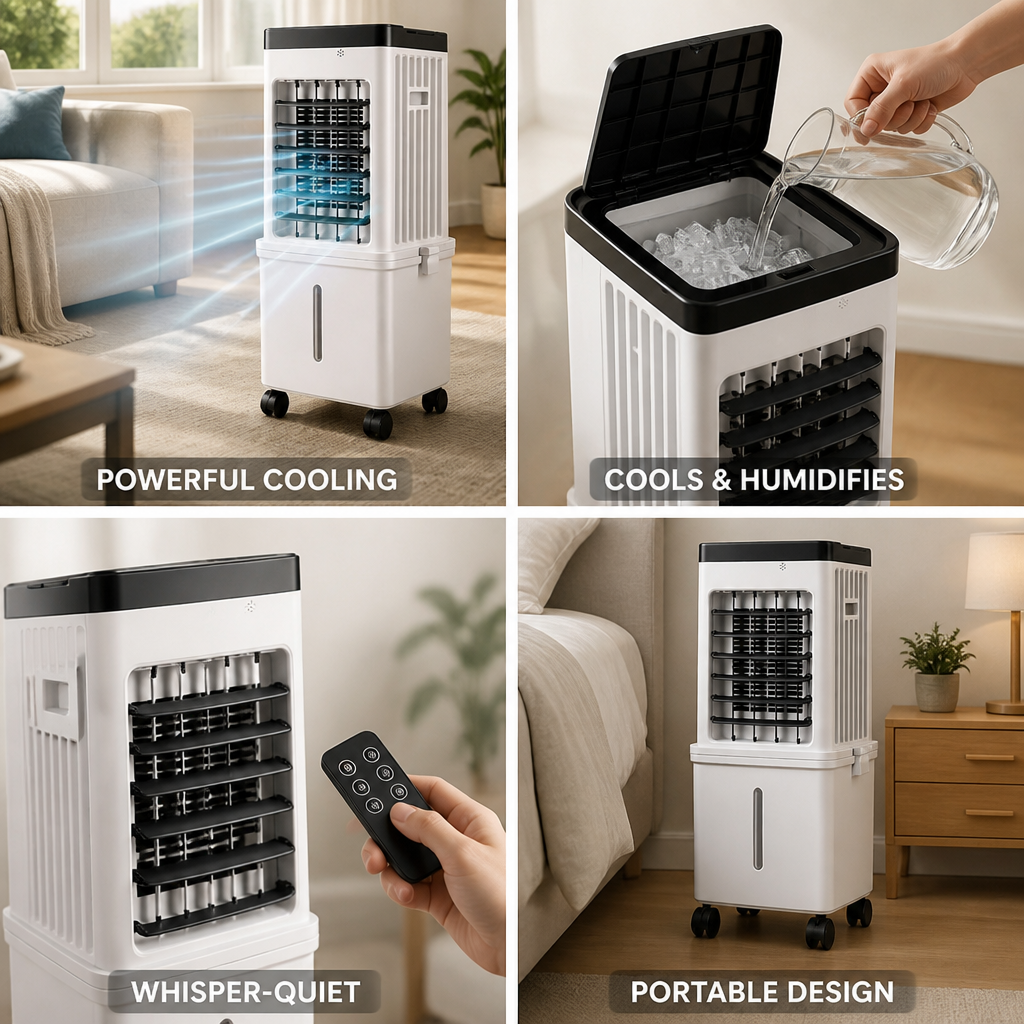 Windowless 3-in-1 Whisper-Quiet Portable Air Conditioner