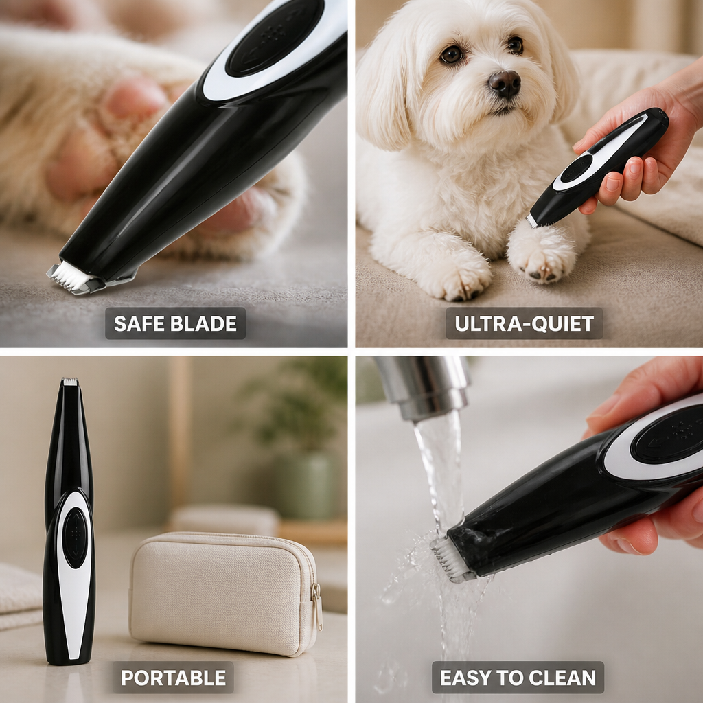 Ultra-Quiet Safety Blade Pet Trimmer