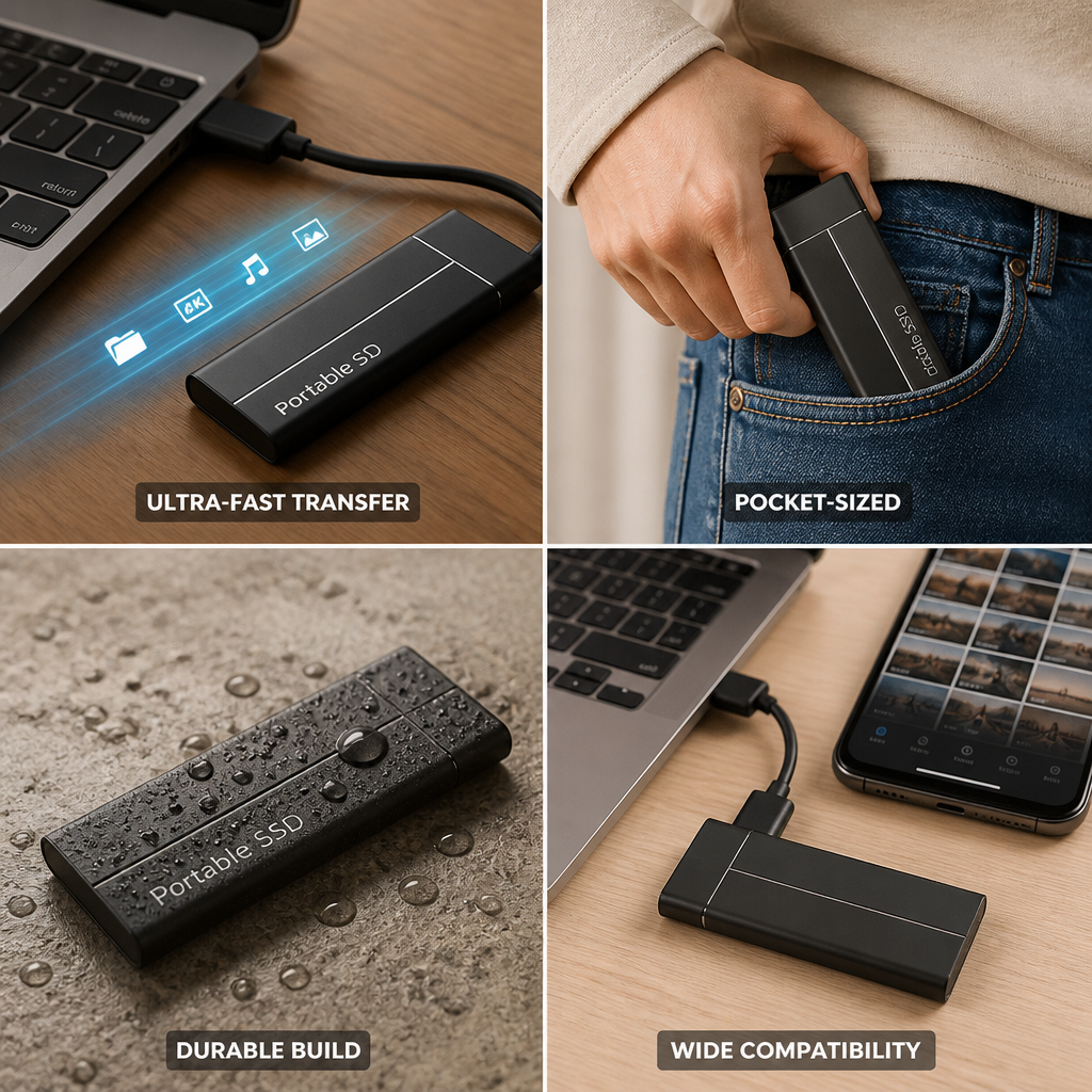 Ultra-Fast USB-C Aluminum Portable SSD