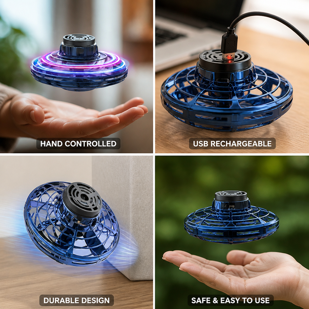 Hand-Controlled USB-Rechargeable Mini Drone