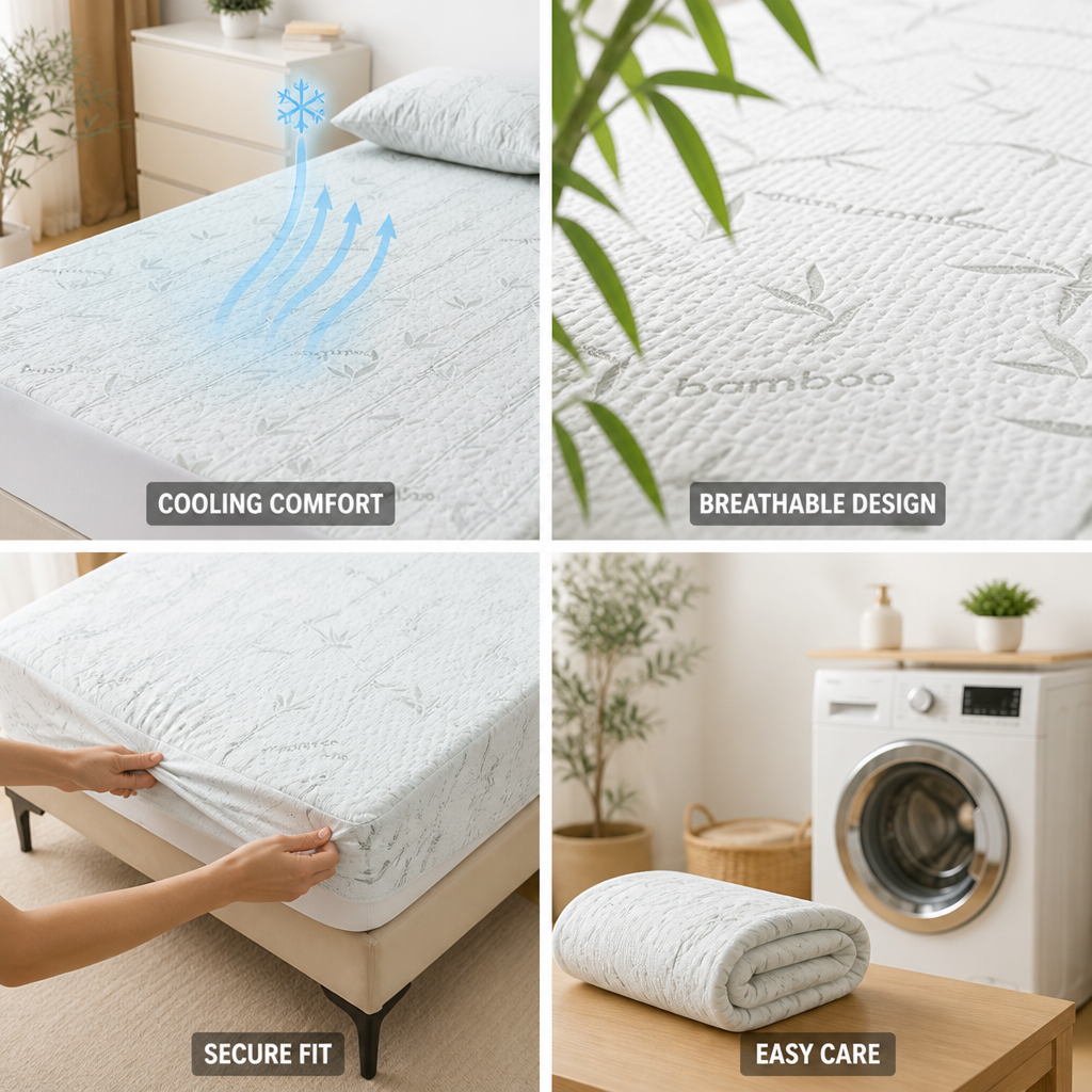 Cooling & Breathable Fitted Sheet (Deep Pocket)