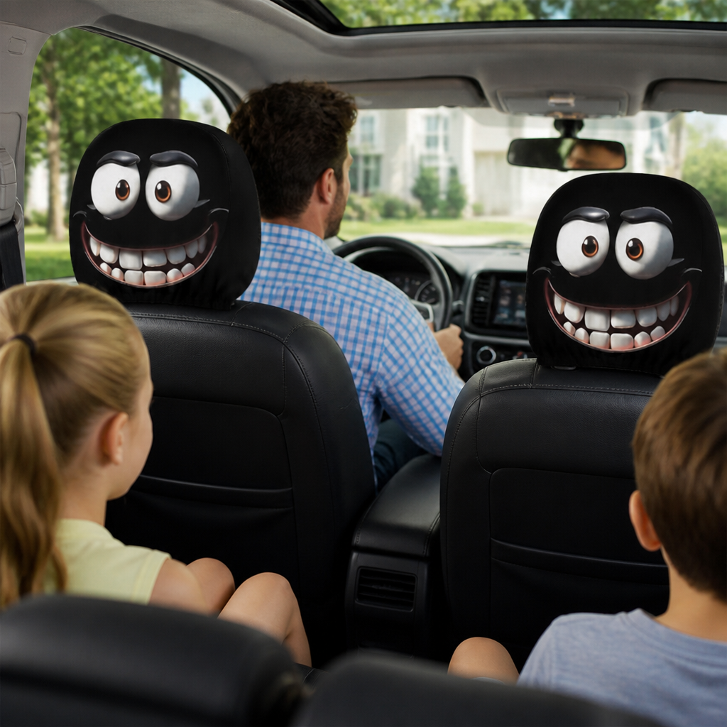 LumaPop™ Cartoon Headrest Covers — Turn Every Drive Into a Joyful, Smile-Packed Adventure
