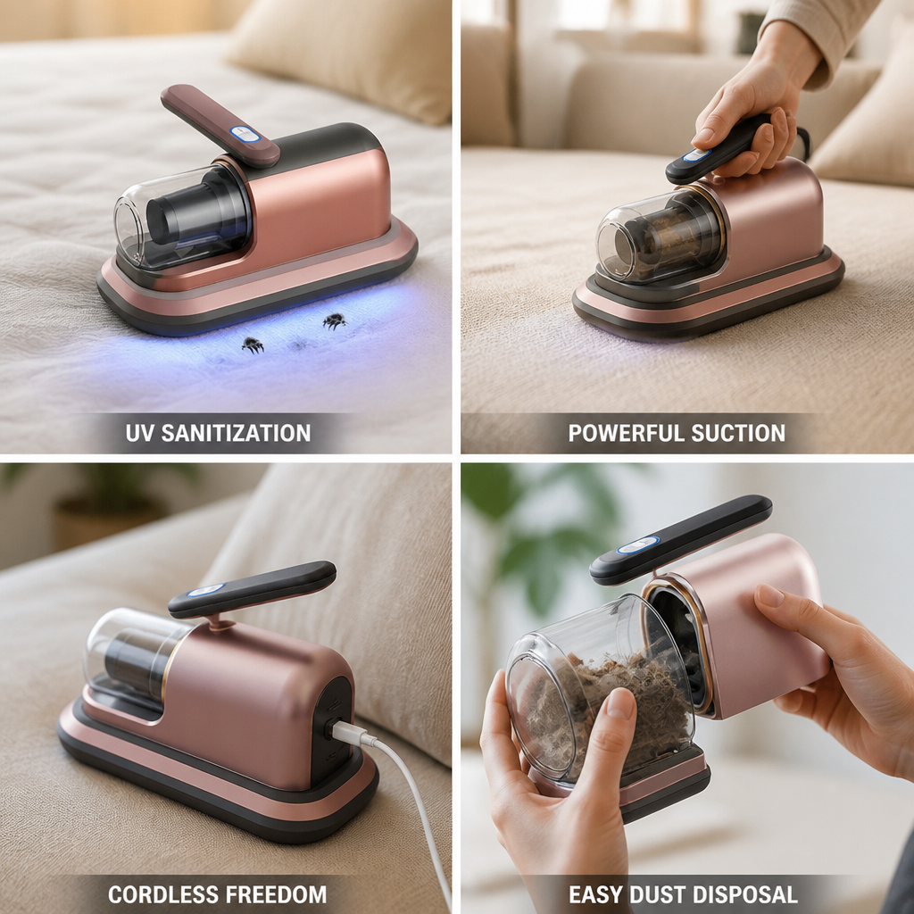 UV-Sanitizing Powerful Suction Cordless Upholstery & Mattress Cleaner