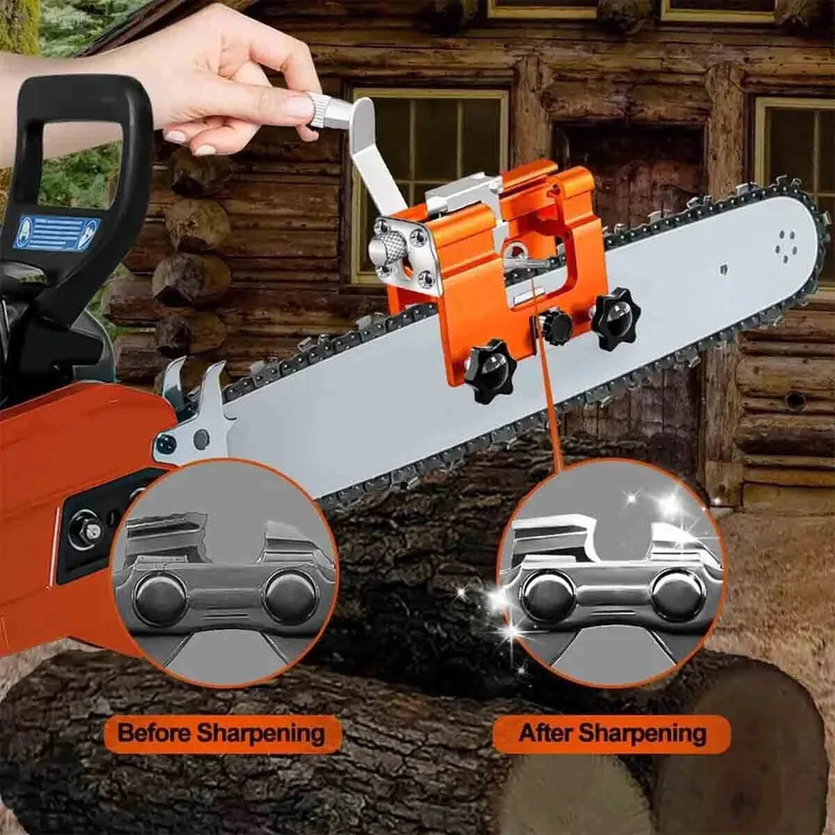 Chainsaw Sharpener for Portable Use – No Power Needed
