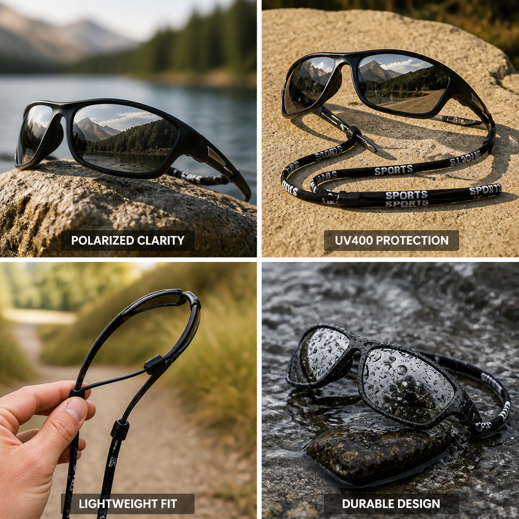 Polarized UV400 Lightweight Sports Sunglasses