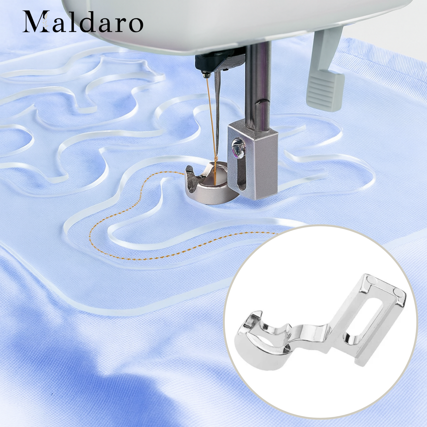 Quilting Foot in Stainless Steel for Accurate Quilt Designs