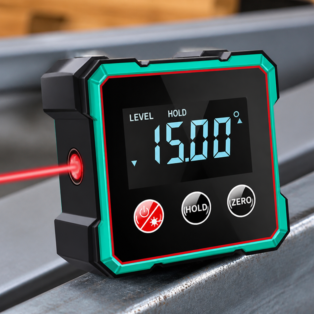 VeroTilt™ Magnetic Digital Angle Meter — Lock In Perfect Angles Instantly and Work Confidently