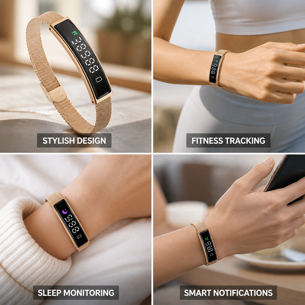 Multi-Sport & Sleep-Tracking Fitness Bracelet