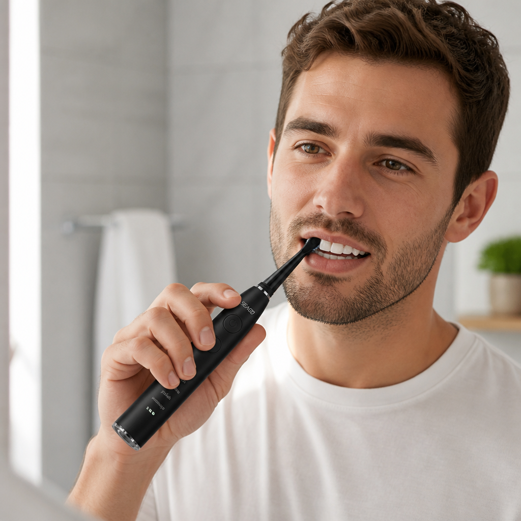 40000 VPM Rechargeable IPX7 Waterproof Electric Toothbrush (5 Modes)