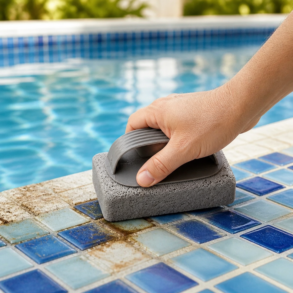 Ergonomic Chemical-Free Rust & Limescale Pumice Stone (Pool & Tile)