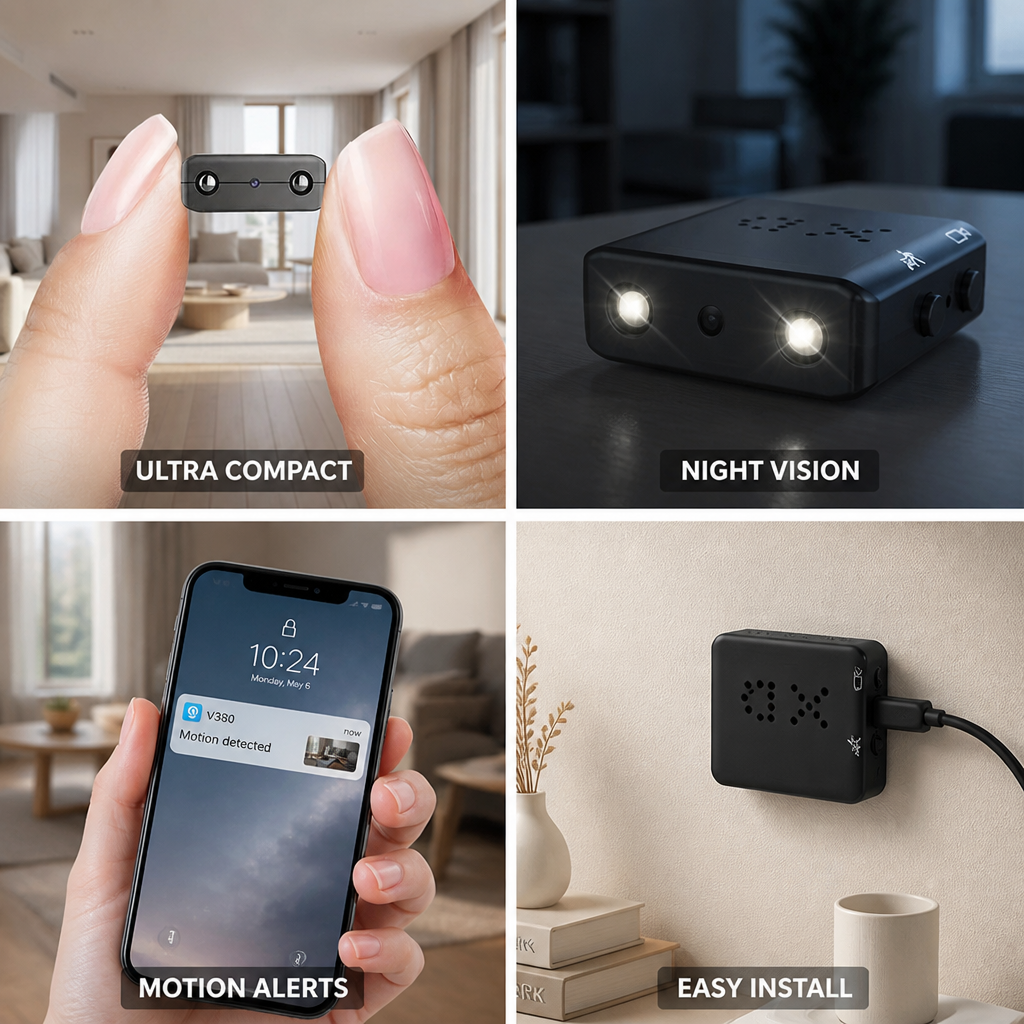 Full HD Infrared Motion-Detecting Mini Security Camera