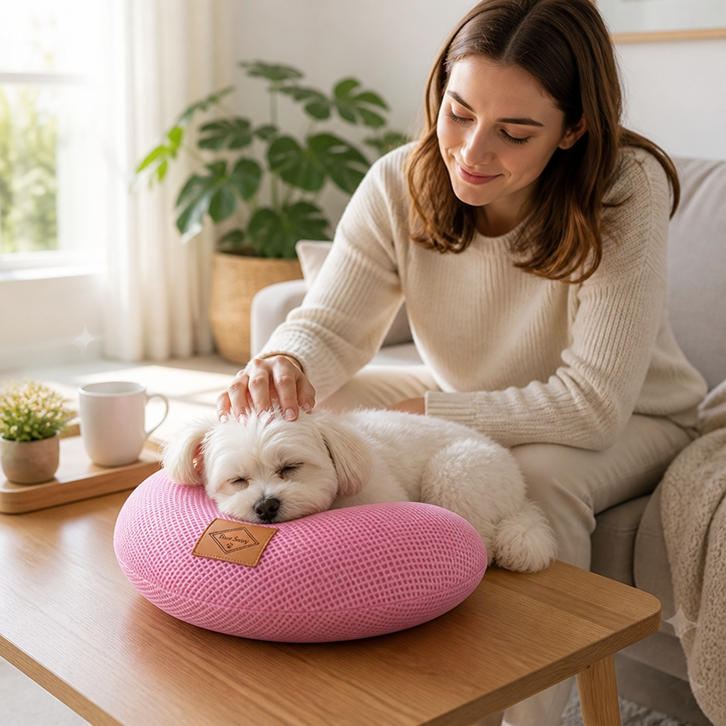 Breathable Neck & Spine Support U-Shaped Pet Pillow (Small Pets)