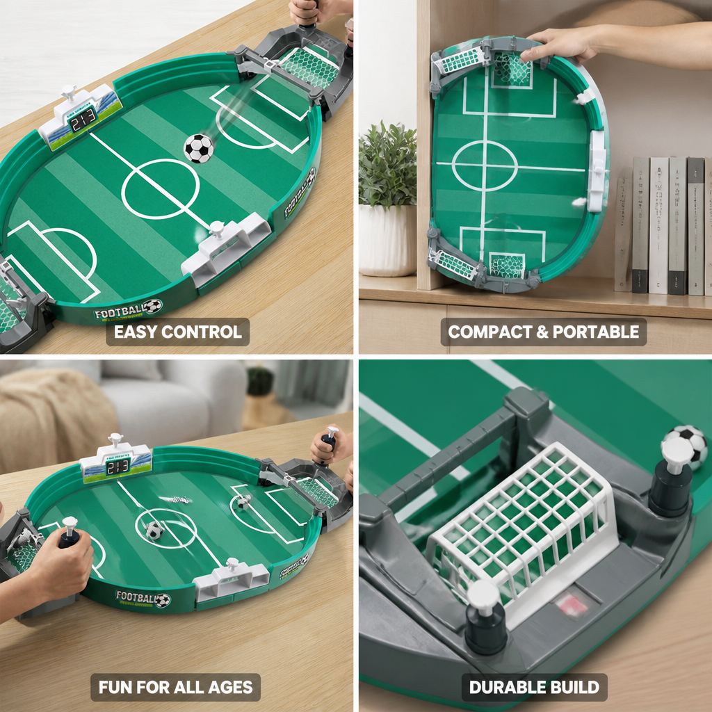 Compact Portable Tabletop Foosball Game (Kids)