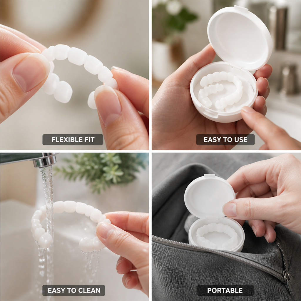Flexible Tool-Free Temporary Veneer Set (Upper & Lower)