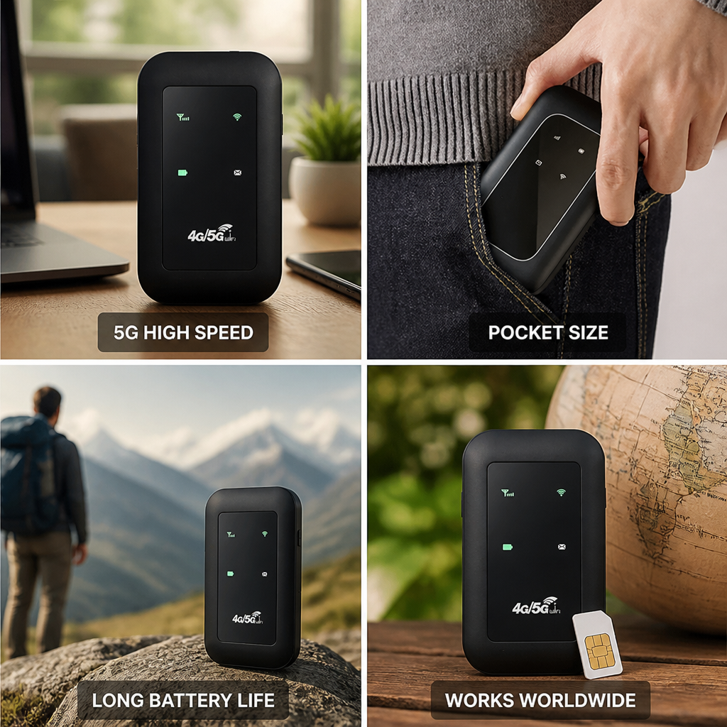 5G Unlocked Mobile Hotspot (Long Battery Life)