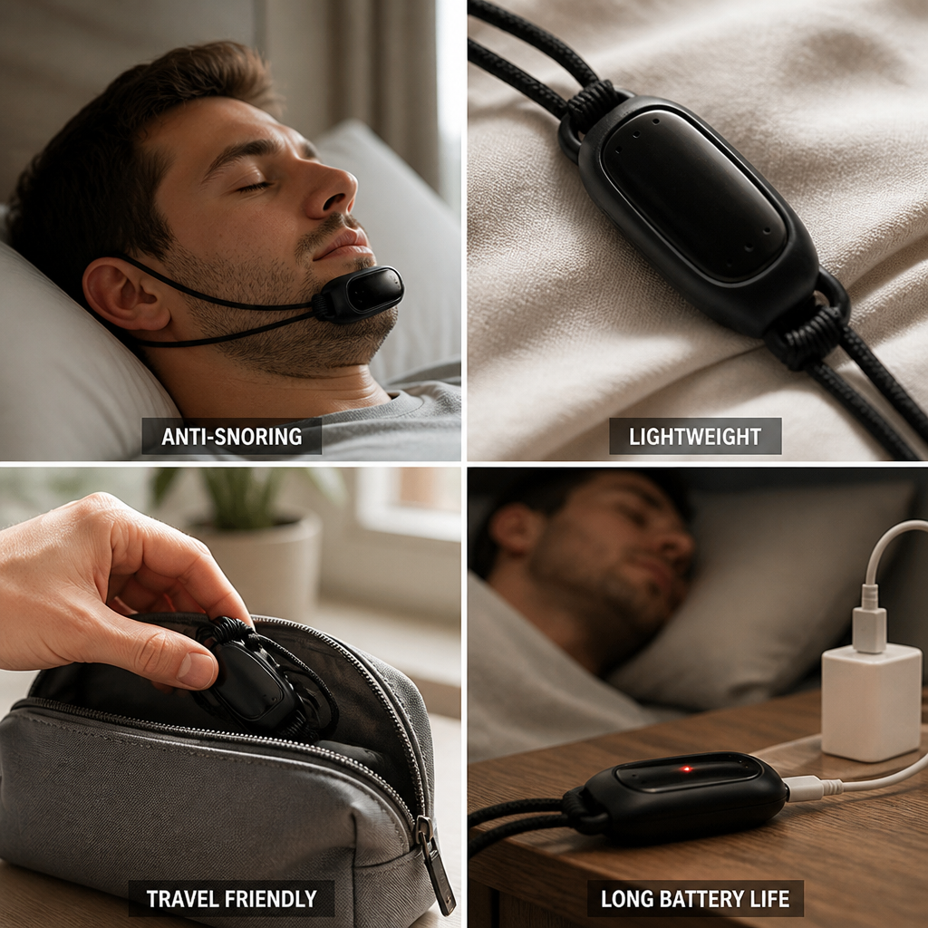 Sensor-Activated Gentle Vibration Anti-Snore Device