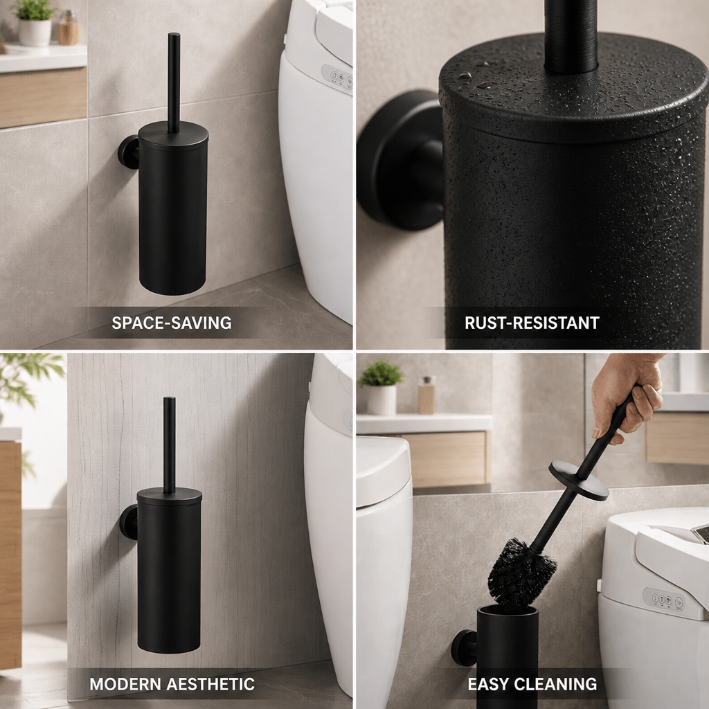 Stainless Steel Wall-Mounted Toilet Brush