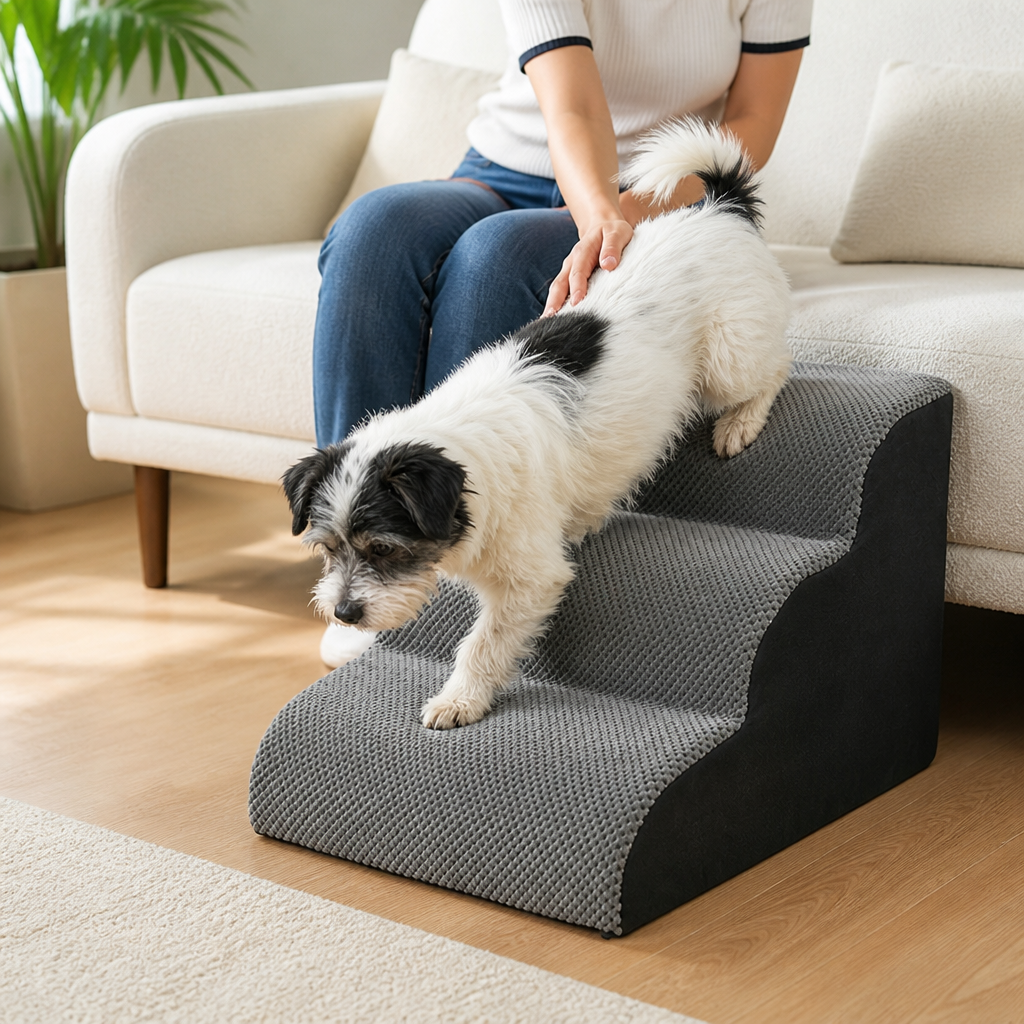 High-Density Foam Non-Slip Pet Stairs (2/3-Step)