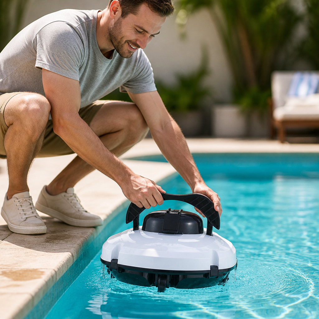 Cordless Dual-Motor Robotic Pool Cleaner (120-Min Runtime)