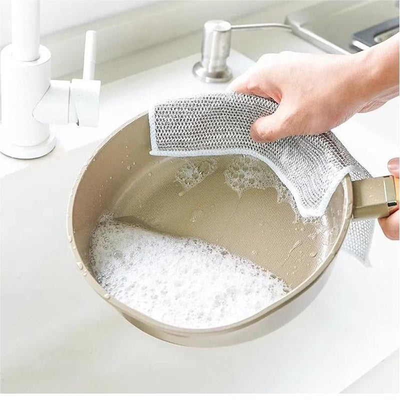 Metal Cleaning Cloths | Kitchen and Cookware Wipes | ShinePro (4 Pack)