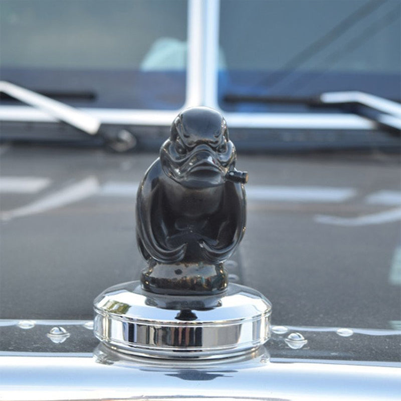 Radiator Emblem in Chrome Finish with Built-in Mounting Pins