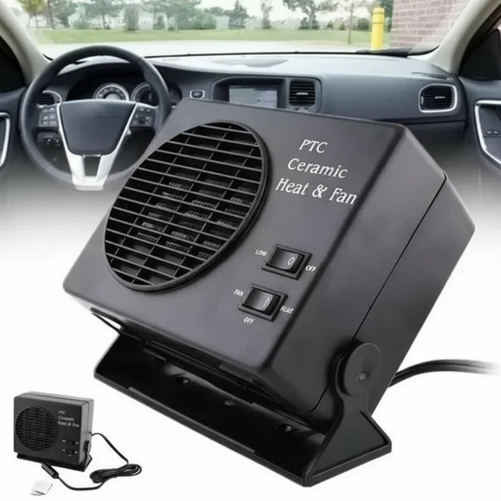 Portable Defroster Fan for Cars - 12V Ceramic Heater 150W-300W