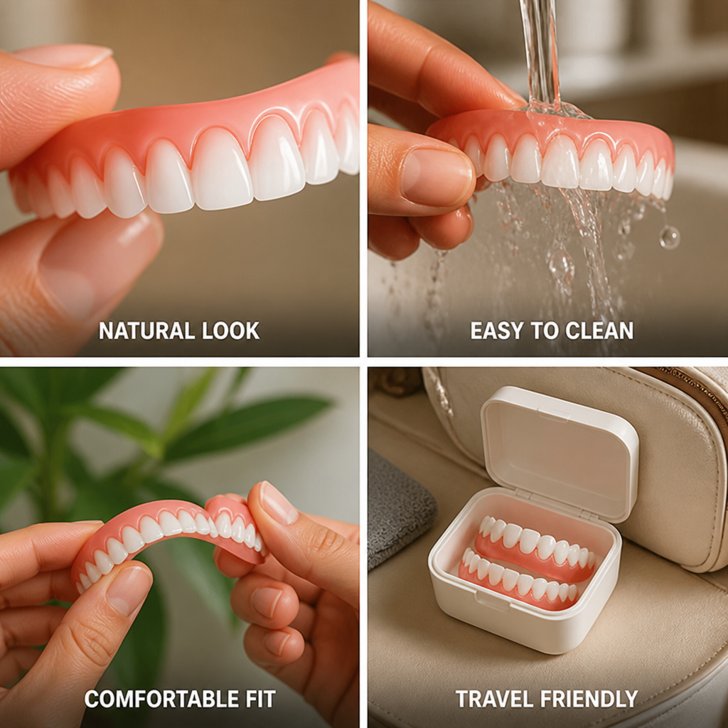Glue-Free Natural-Looking Veneer Teeth (1 Box)