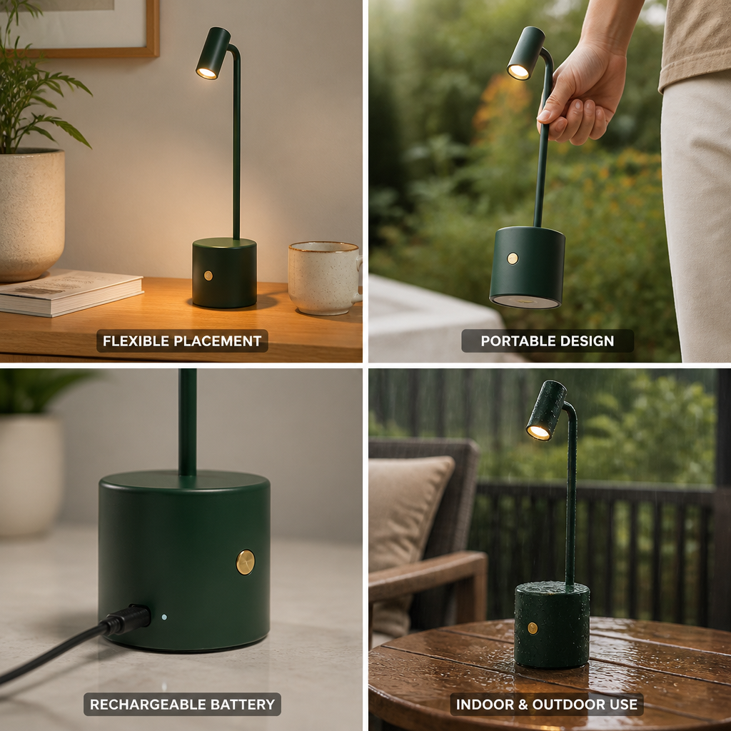 Rechargeable Wireless LED Lamp (Indoor & Outdoor)