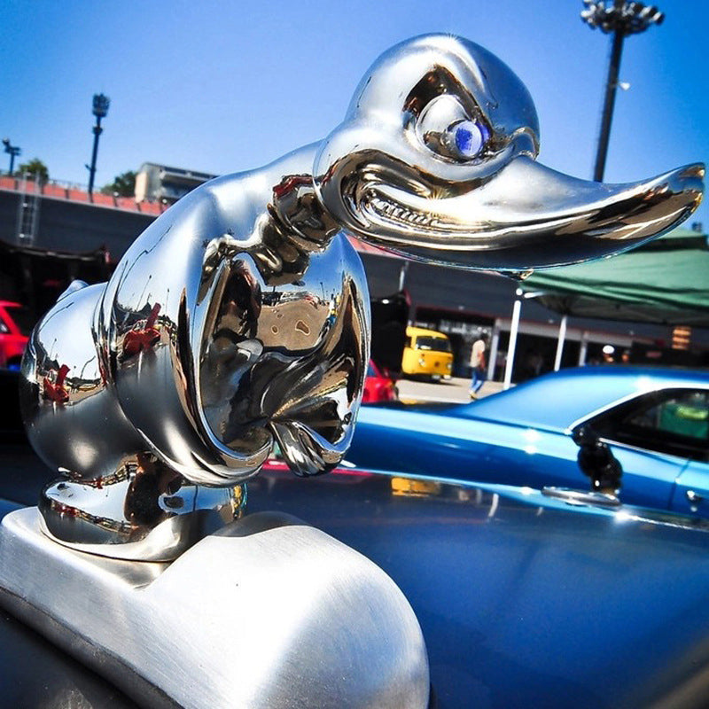 Radiator Emblem in Chrome Finish with Built-in Mounting Pins