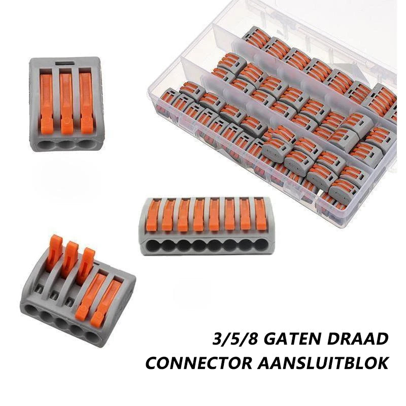 10-Piece Wire Connector Kit – Tool-Free Electrical Connections