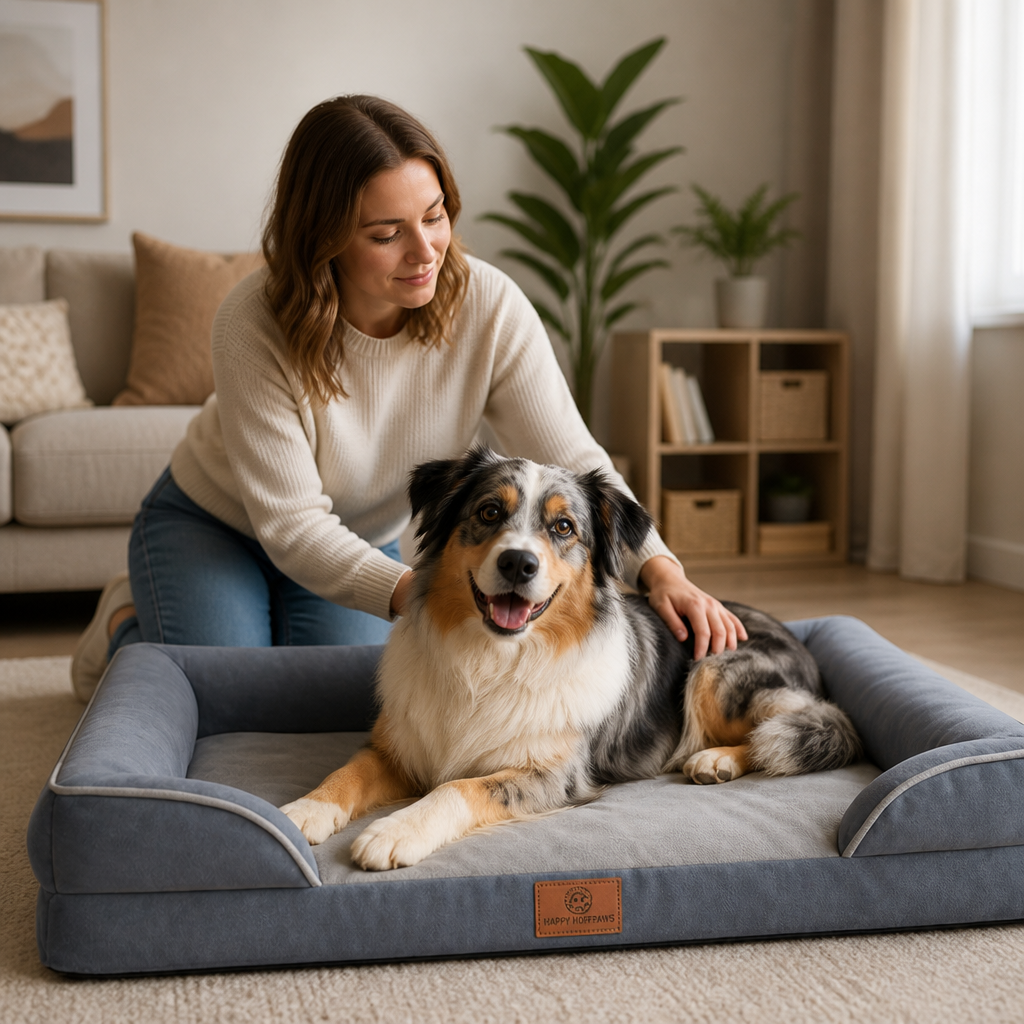 Orthopedic Plush Pet Bed (Removable & Washable Cover)