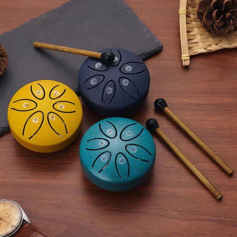 Portable 6-Tone Tongue Drum – Soothing Melodies for Travel
