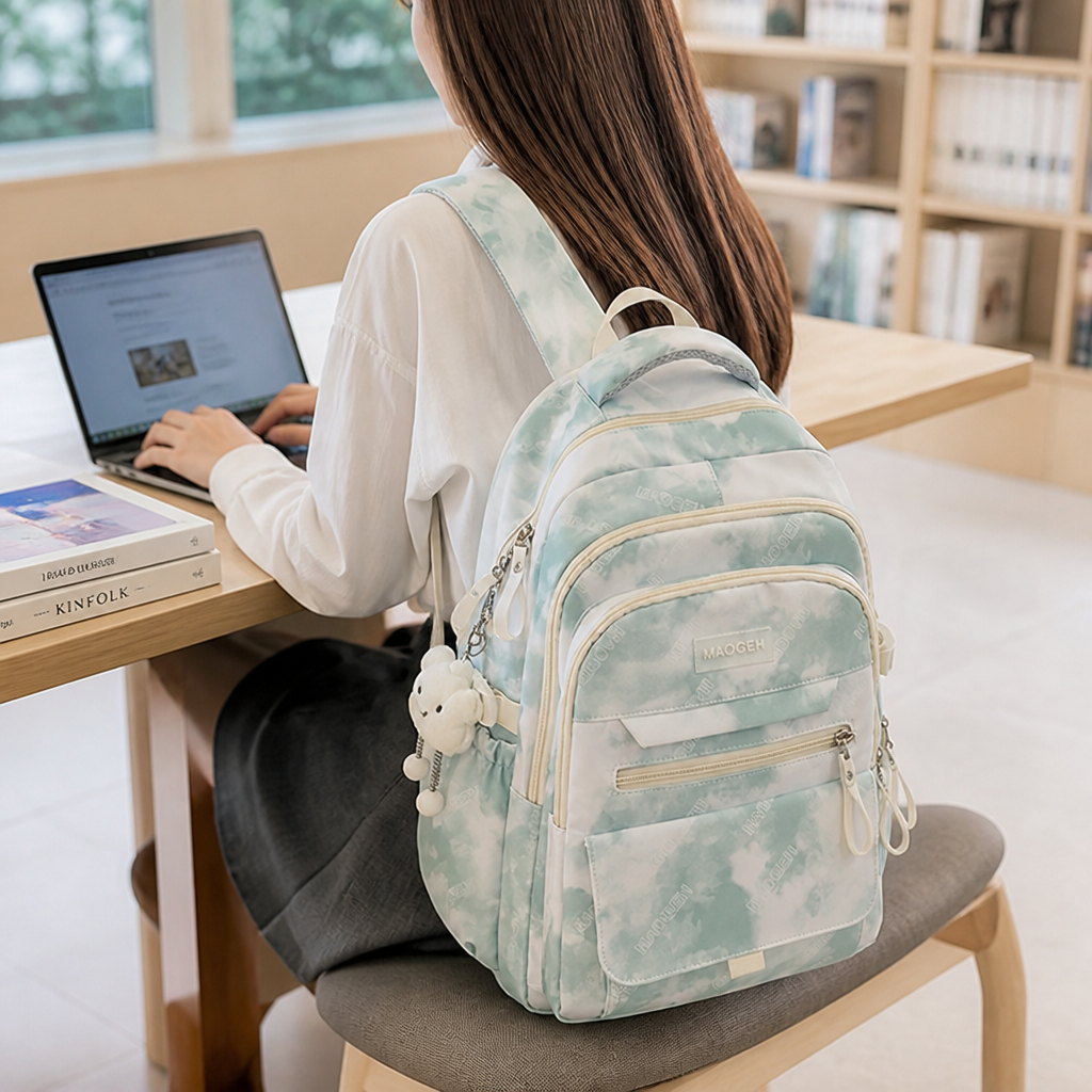 Large-Capacity Multi-Pocket Backpack (Laptop Compartment)