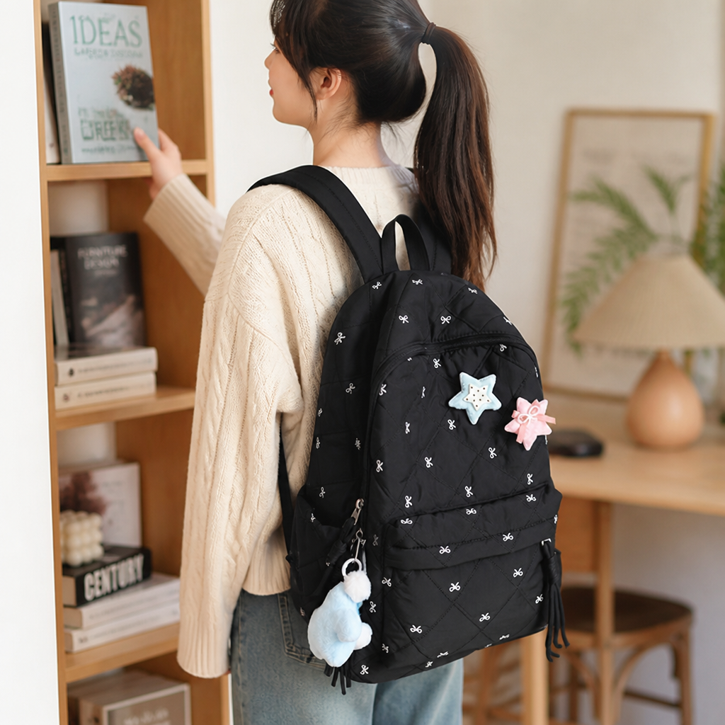 Large-Capacity & Multi-Compartment Backpack (Korean College Style)