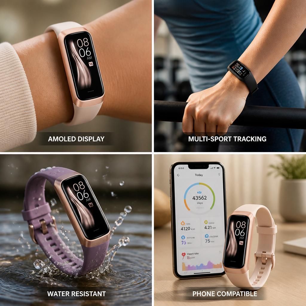 AMOLED Multi-Sport Fitness Smartwatch