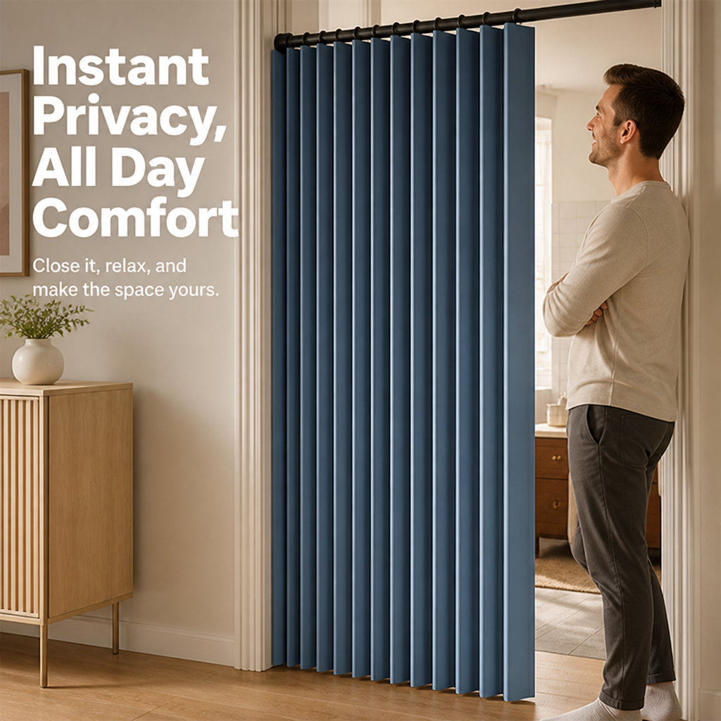 GlideShade™ — Instant Privacy and Cozy Style Without a Single Drill