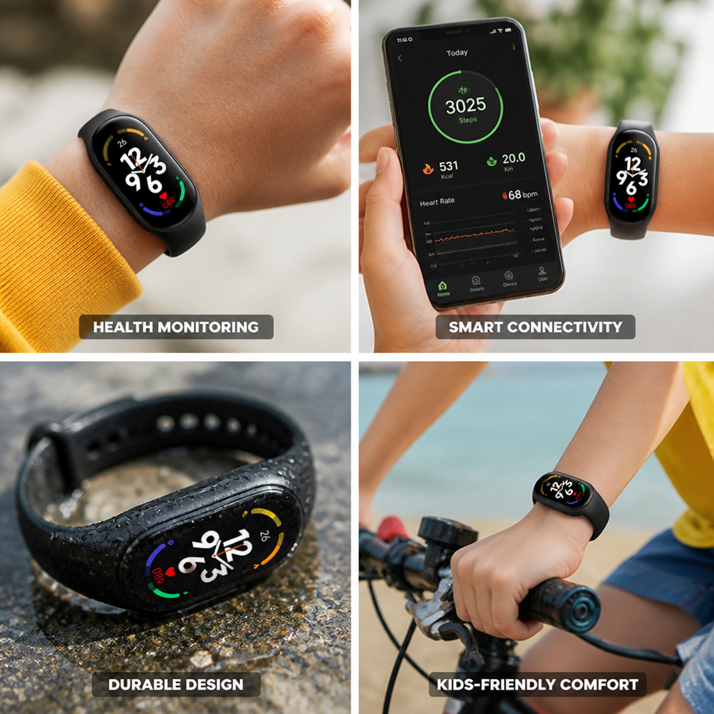 GPS & Heart Rate Kids Activity Tracker Watch (Silicone Strap)