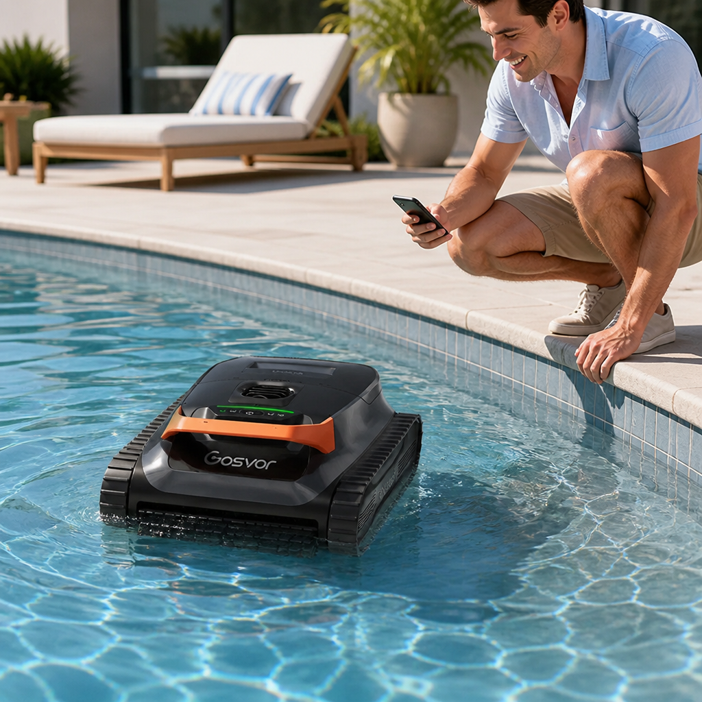 Cordless Dual-Filtration Inground Pool Vacuum (150-Min Battery Life)