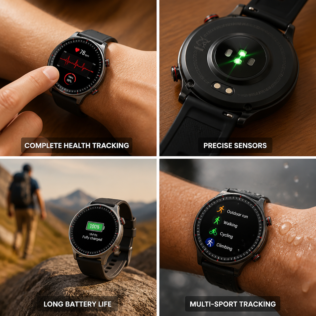 ECG & SpO2 Full-Touch HD Smartwatch
