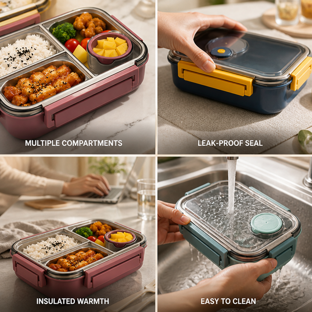 Insulated Leak-Proof Stainless Steel Food Container
