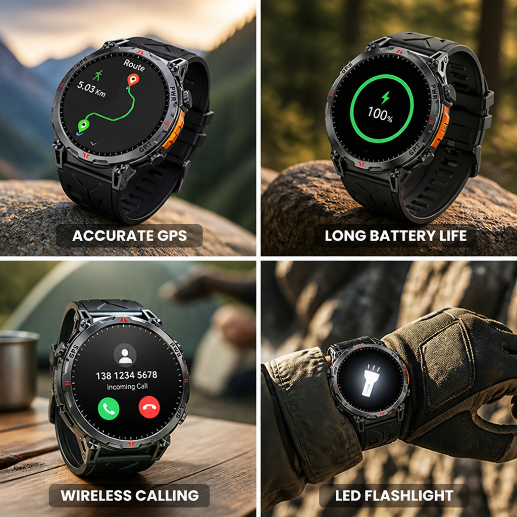 1.43-Inch AMOLED GPS Smartwatch