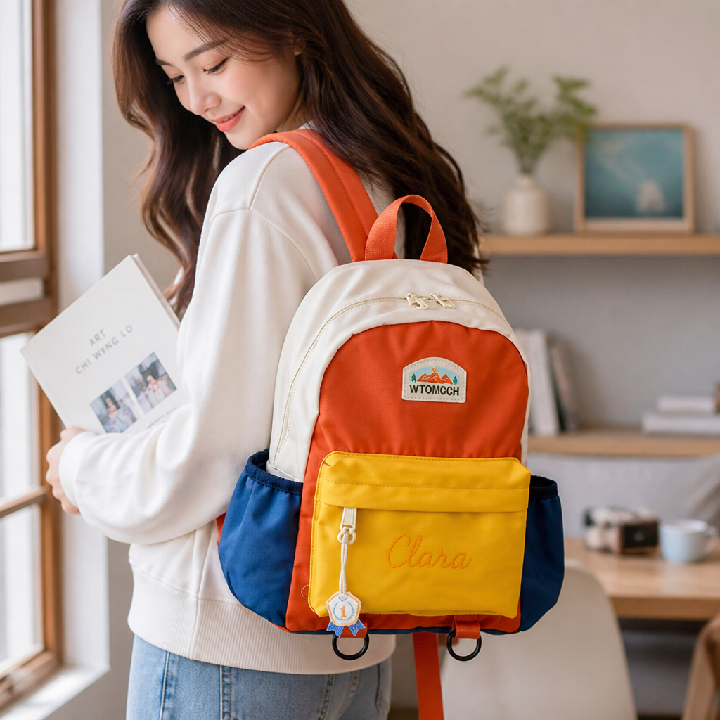 Personalized Embroidered Lightweight School Backpack
