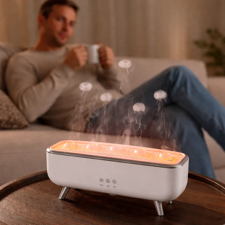 LED Light Aroma Diffuser with Jellyfish Mist Feature