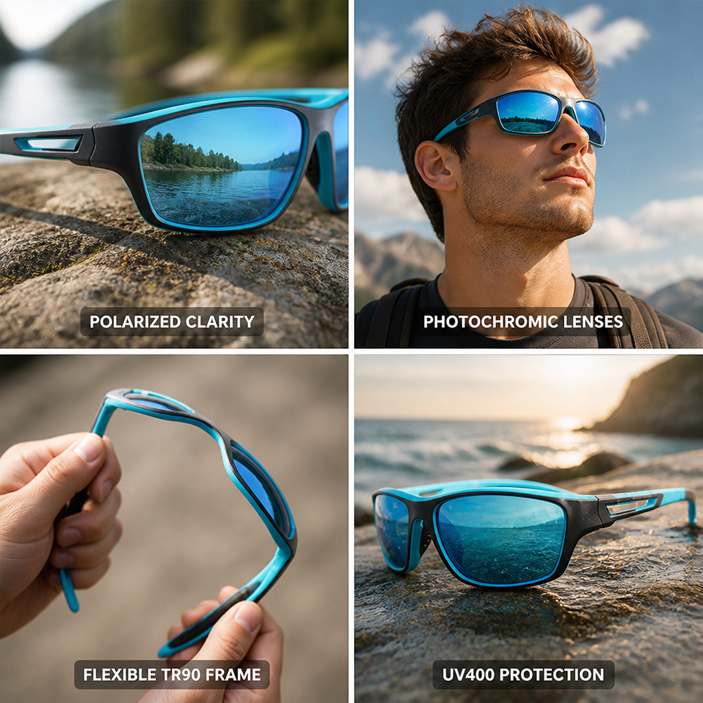 Polarized Photochromic UV400 Sports Sunglasses