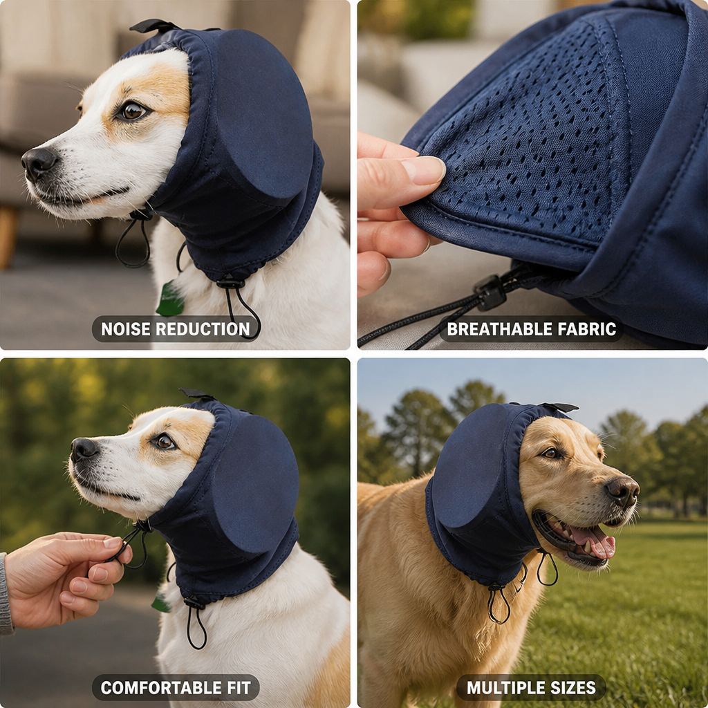 Noise-Reducing Breathable Polyester Dog Ear Protector
