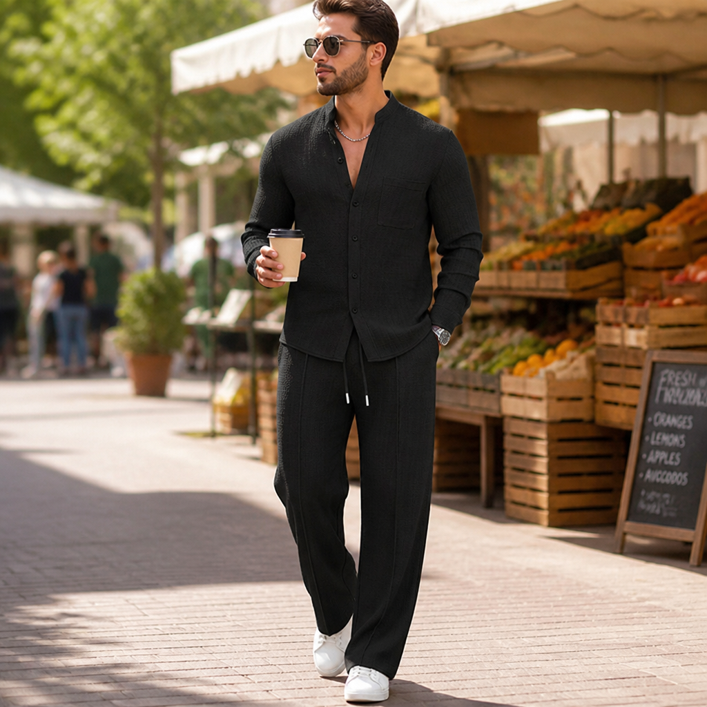 TailorEase™ 2-Piece Waffle Set — Feel Effortlessly Sharp and Completely Free All Day Long